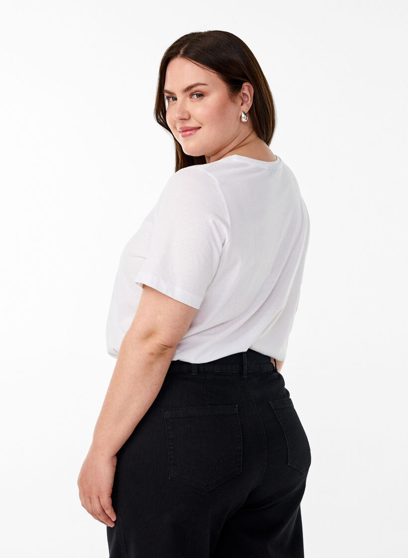 FLASH - T-shirt z nadrukiem, Biały, Model image number 2