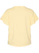 T-shirt z bawelny organicznej z bufiastymi rekawami, Ż&oacute;łty, Packshot image number 1