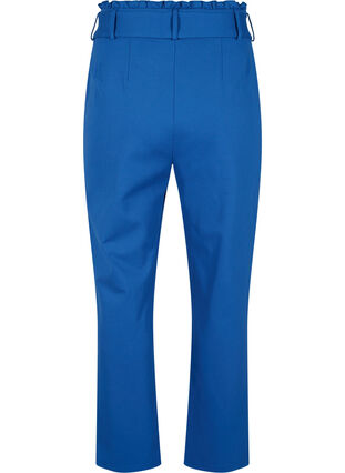 Spodnie z wysokim stanem z falbanami i wiazaniem, Blue Quartz, Packshot image number 1