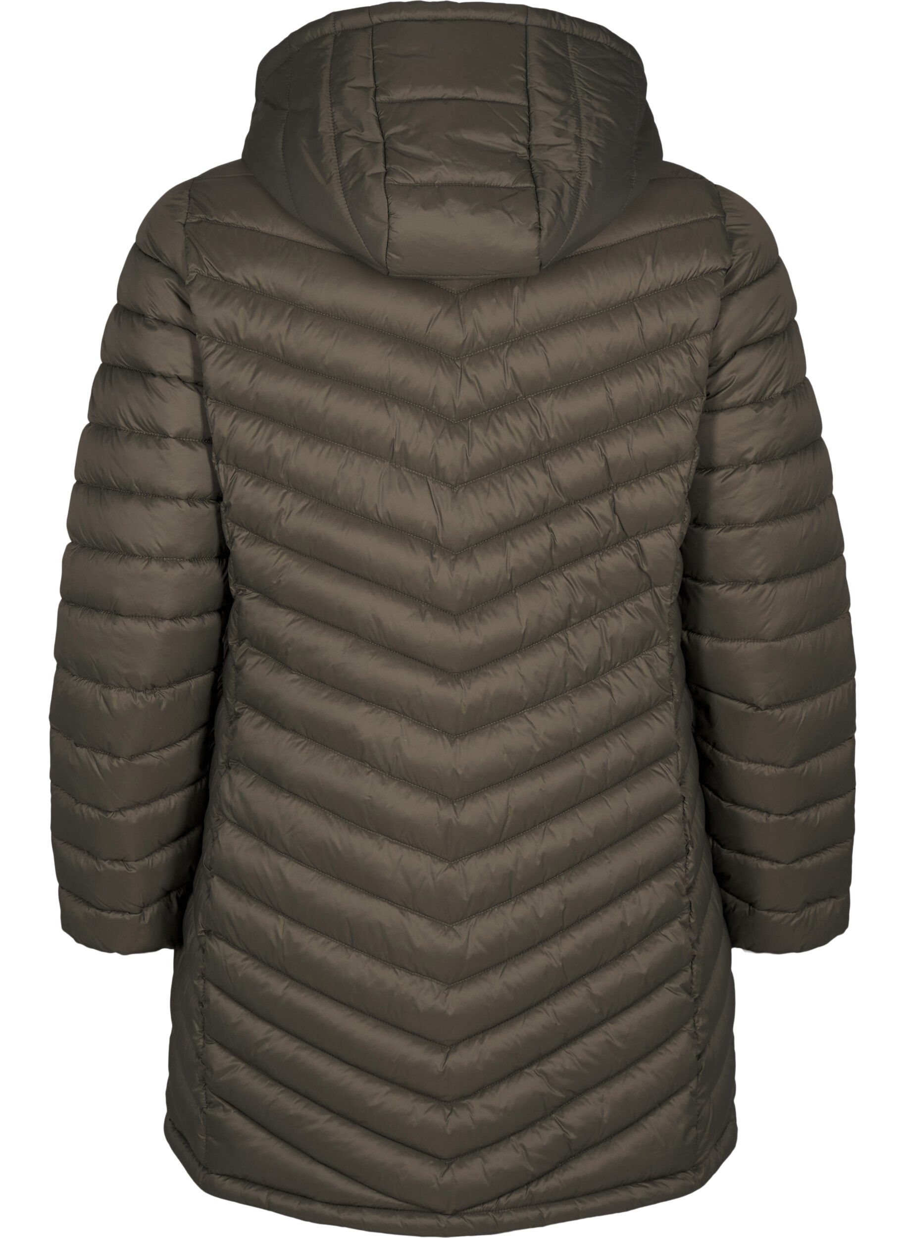 Zizzi Lekka kurtka z kieszeniami i odpinanym kapturem, Zielony, Packshot image number 1