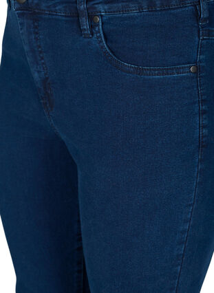 Bardzo obcisle jeansy Amy z wysokim stanem, Dark blue, Packshot image number 2