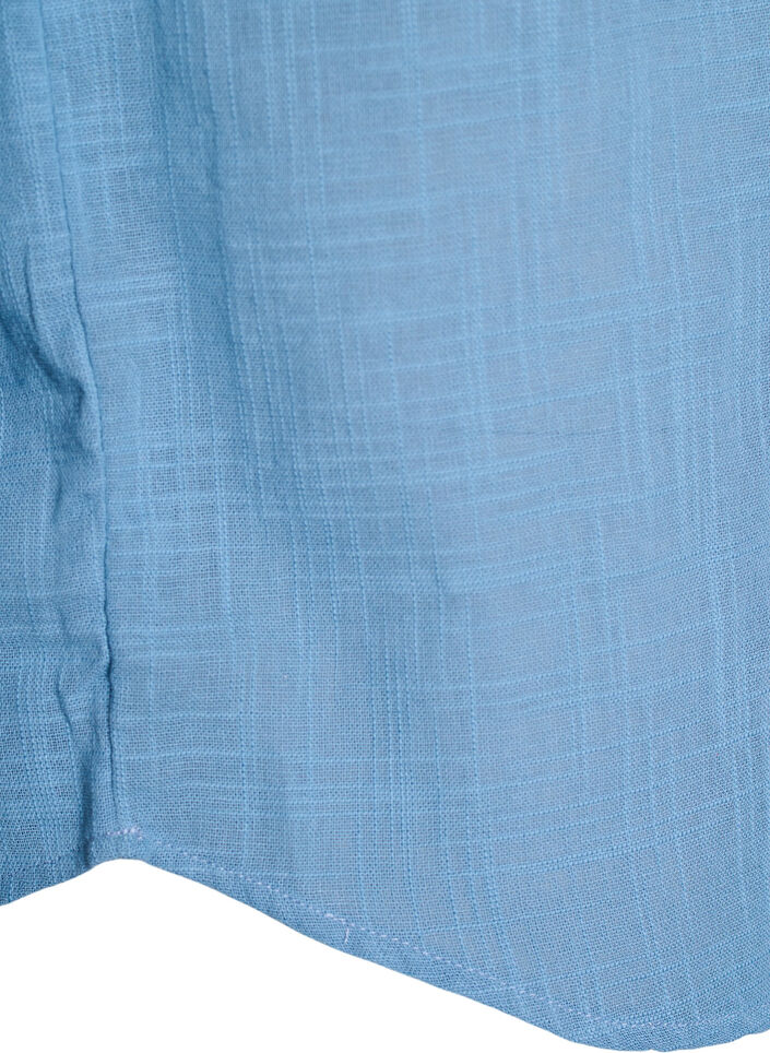 Luzna bluzka z kr&oacute;tkimi kimonowymi rekawami, Niebieskie, Packshot image number 3