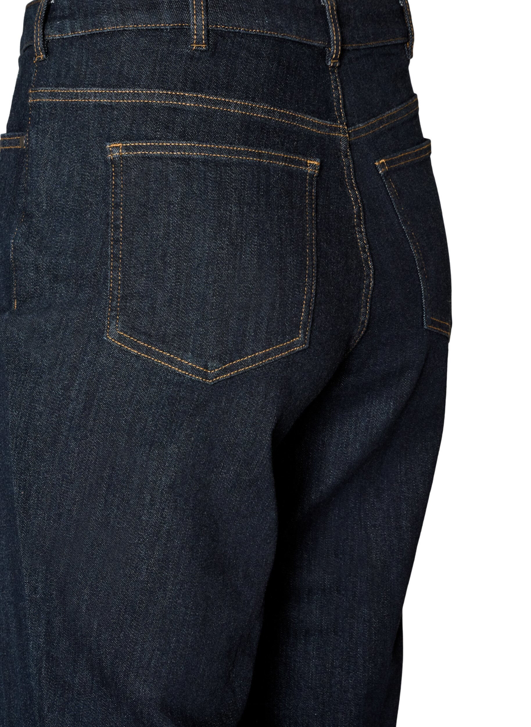 ZizziJeansy Kiana o prostym kroju i wysokim stanie talii, Niebieskie, Packshot image number 3