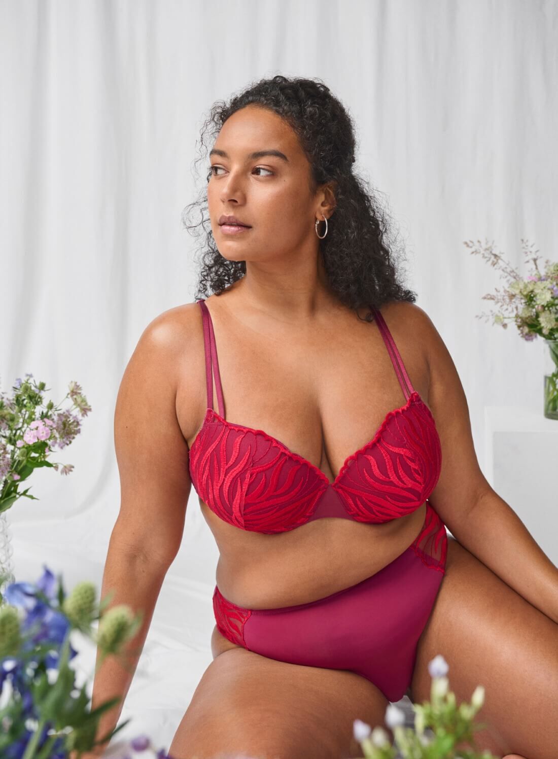 Zizzi Biustonosz z haftem, , Model