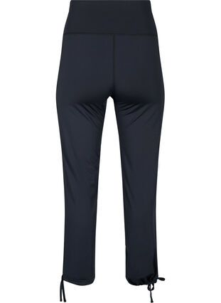 Luzne spodnie dresowe ze sznurkiem, Black, Packshot image number 1