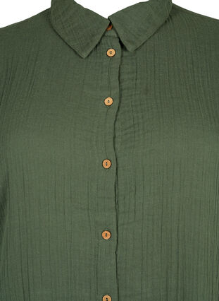 Koszula z krótkim rekawem i guzikami, Thyme, Packshot image number 2