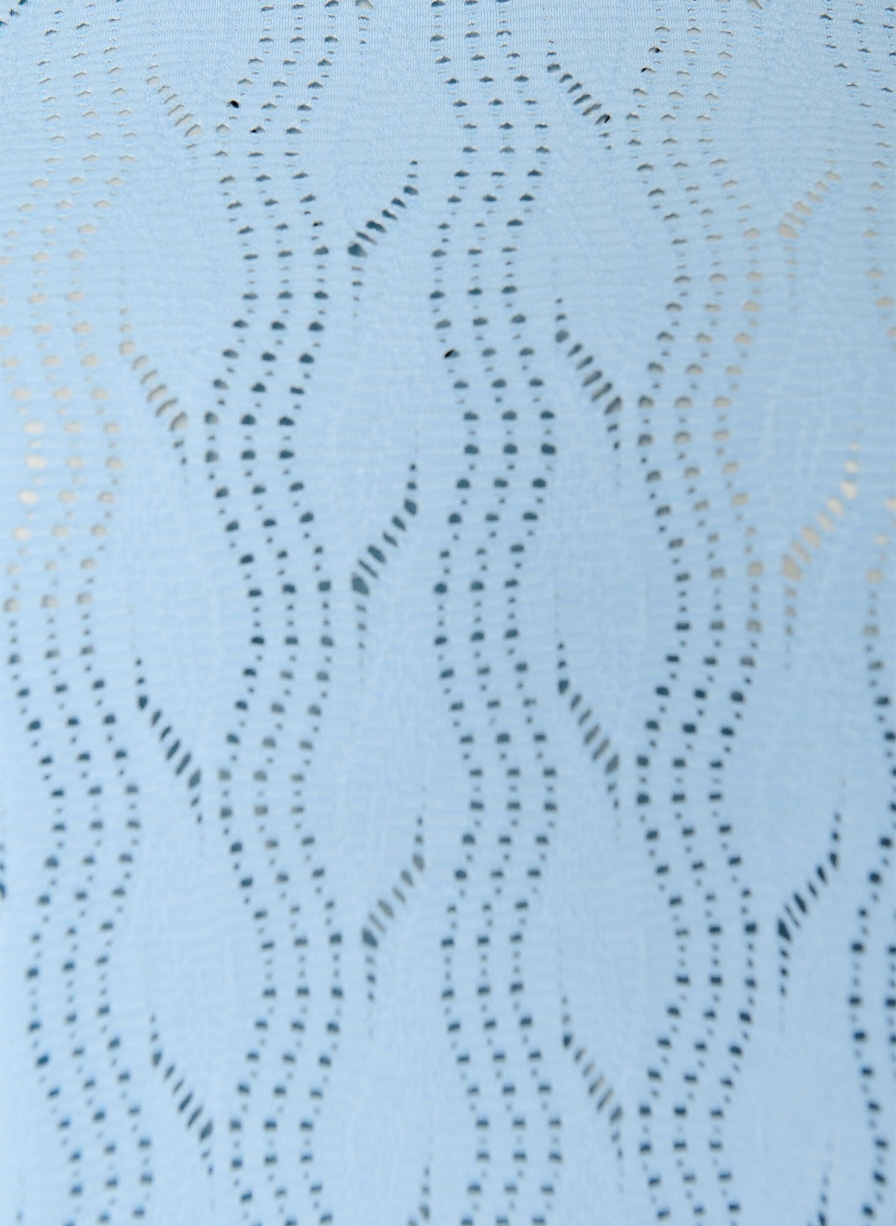 Zizzi Dzersejowa koszulka z azurowym wzorem, Niebieskie, Packshot image number 2