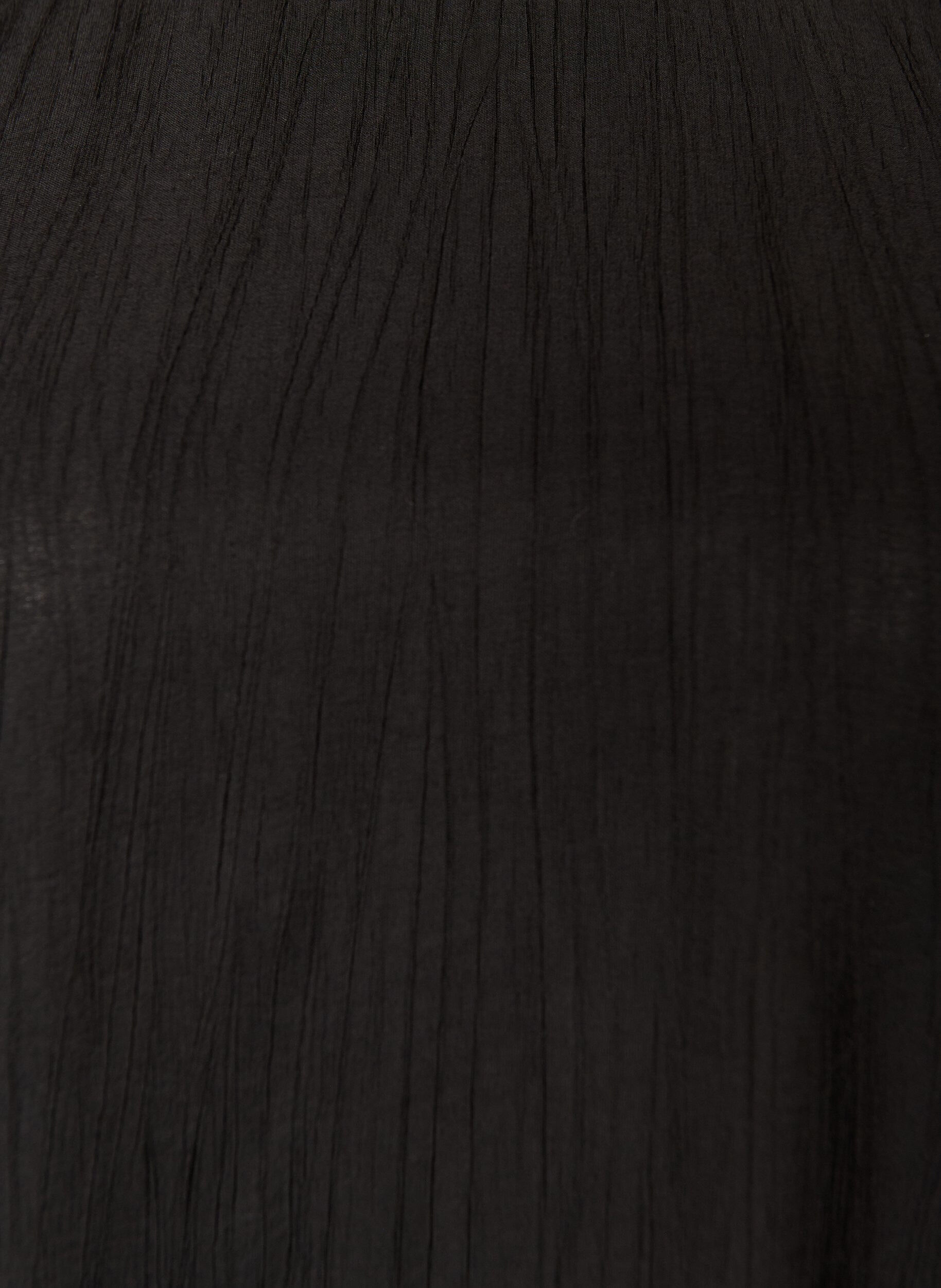 ZizziKr&oacute;tkiej wiskozowej sukienki z balonowymi rekawami, Czarne, Packshot image number 2