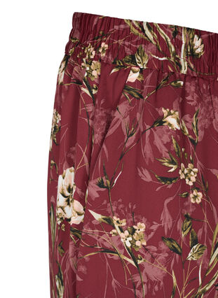 Spodnie od pizamy z kwiatowym wzorem, Cabernet Flower Pr., Packshot image number 2