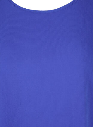 Bluzka z krótkim rekawem i okraglym dekoltem, Dazzling Blue, Packshot image number 2