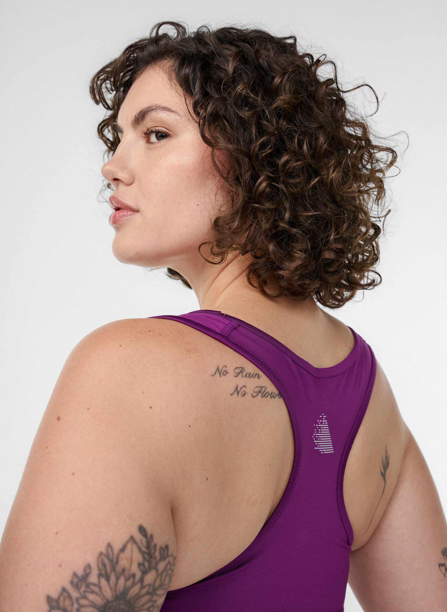 ZizziBiustonosz sportowy z tylem typu racerback, Fioletowy, Model image number 3