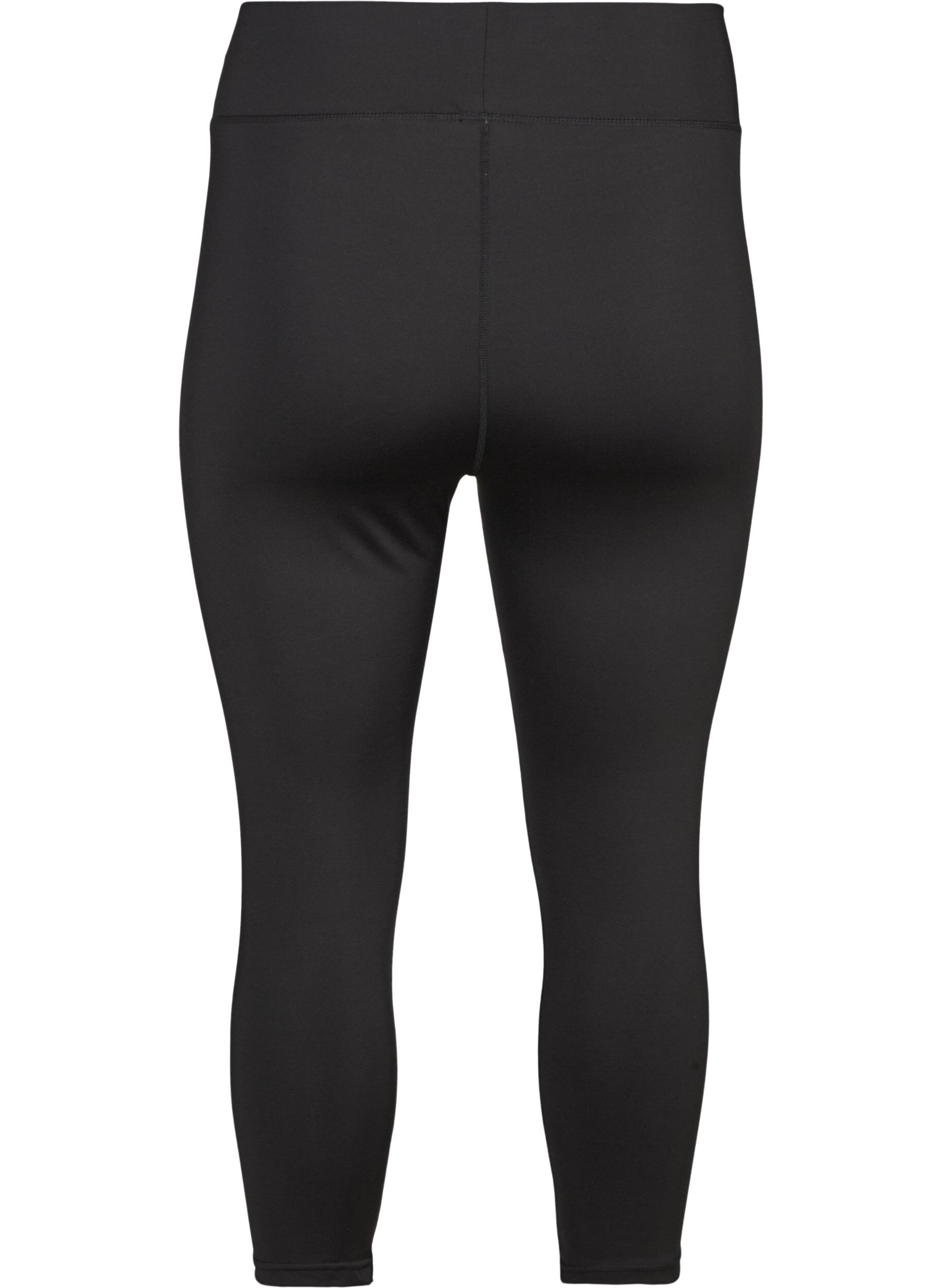 ZizziTreningowe spodnie capri o obcislym kroju, Czarne, Packshot image number 1