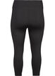 Treningowe spodnie capri o obcislym kroju, Czarne, Packshot image number 1