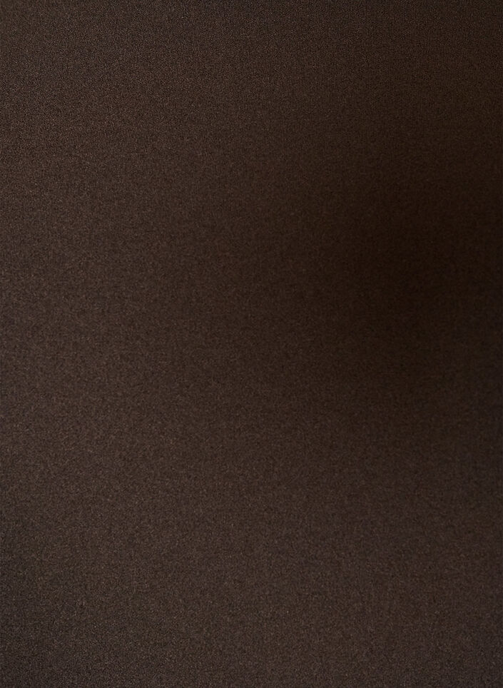 Short dress with an A-line shape and 3/4 sleeves, Brown, Packshot image number 2
