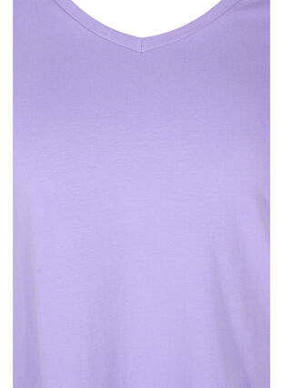Podstawowa, gladka bawelniana koszulka, Paisley Purple, Packshot image number 2