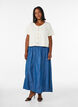 Sp&oacute;dnica maxi w stylu dzinsowym uszyta z materialu TENCEL&trade; Lyocell, Niebieskie, Model image number 0