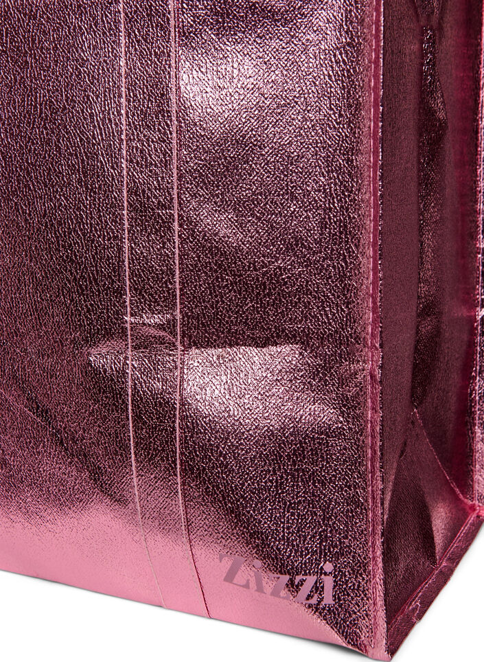Torba na zakupy z suwakiem, Różowy, Packshot image number 2