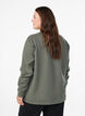 Bluza z okraglym dekoltem, Zielony, Model image number 2