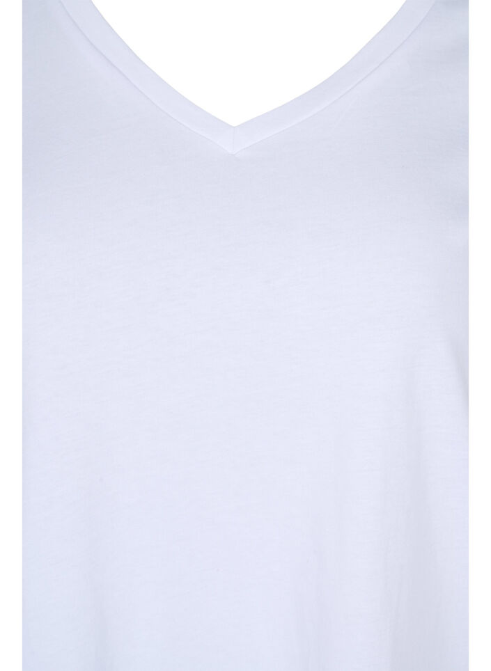 2-pack podstawowa koszulka bawelniana, Navy B/B White, Packshot image number 3