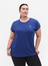 Koszulka treningowa z krótkim rekawem, Sodalite Blue, Model