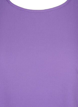 Bluzka z krótkim rekawem i okraglym dekoltem, Deep Lavender, Packshot image number 2