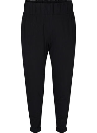 Bawelniane spodnie, Black, Packshot image number 0
