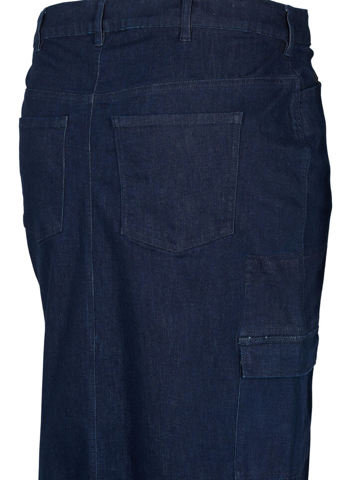 Spódnica maxi z dzinsu, Dark Blue Denim, Packshot image number 3