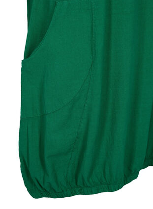 Bawelniana sukienka z krótkim rekawem, Verdant Green, Packshot image number 3