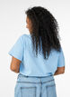 Bawelniana koszulka z nadrukiem, Niebieskie, Model image number 2