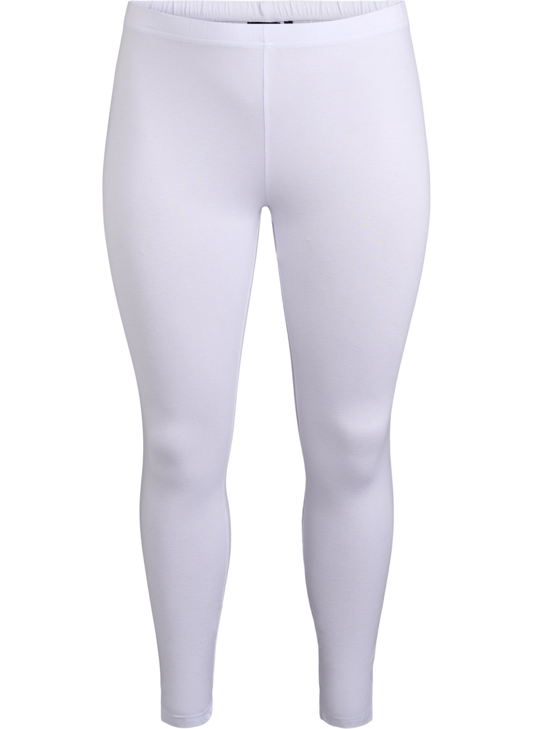 ZizziLegginsy basic z wiskozy, Biały, Packshot image number 0