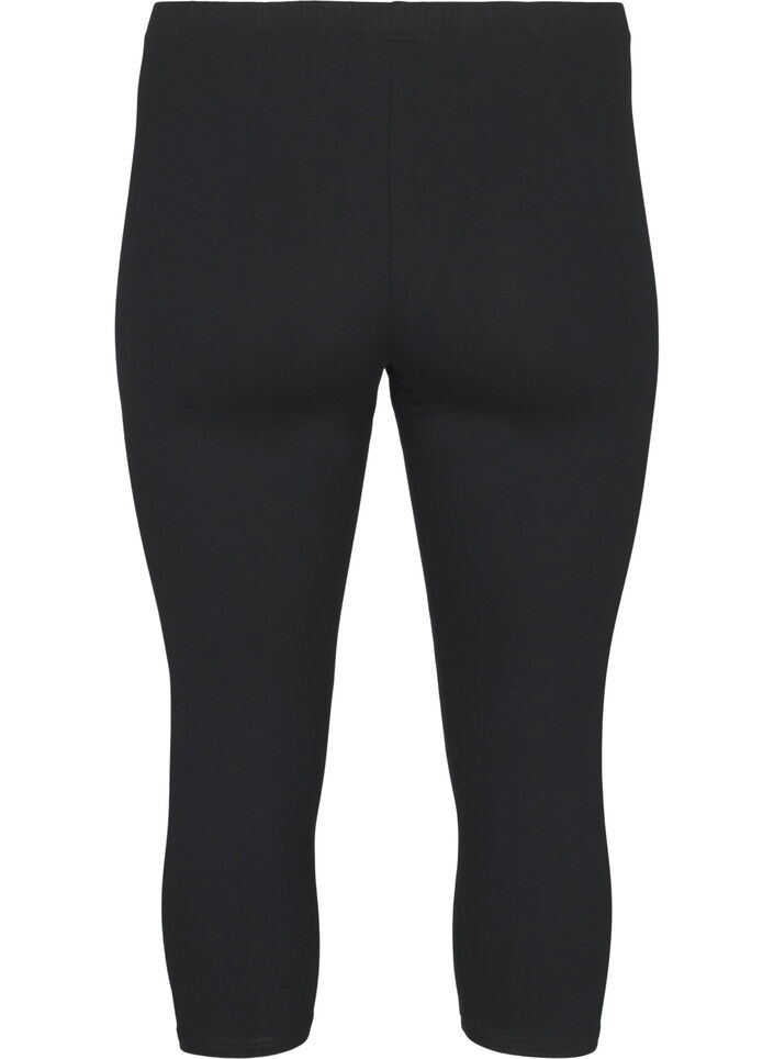 Podstawowe legginsy 3/4 z wiskozy, Black, Packshot image number 1