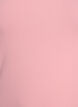 Podstawowy top bawelniany w jednolitym kolorze, R&oacute;żowy, Packshot image number 2