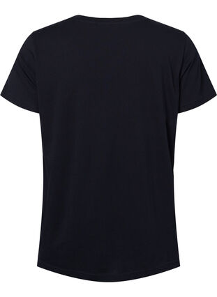 Sportowa koszulka z nadrukiem, Black Ready to Start, Packshot image number 1