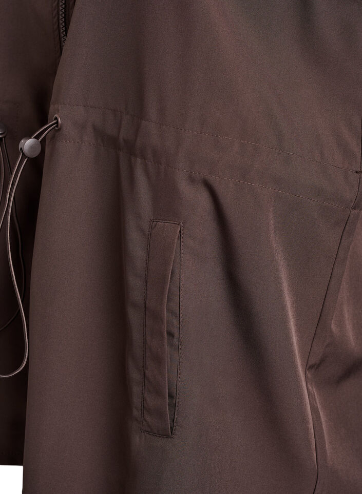 Bezrekawnik z elastyczna talia, Brązowy, Packshot image number 3