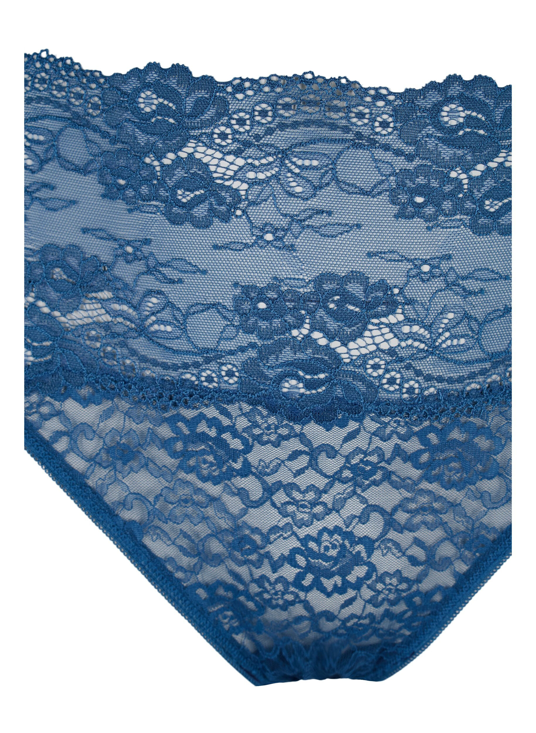 Zizzi 3-pack koronkowe stringi, Mix assortments AW, Packshot image number 2