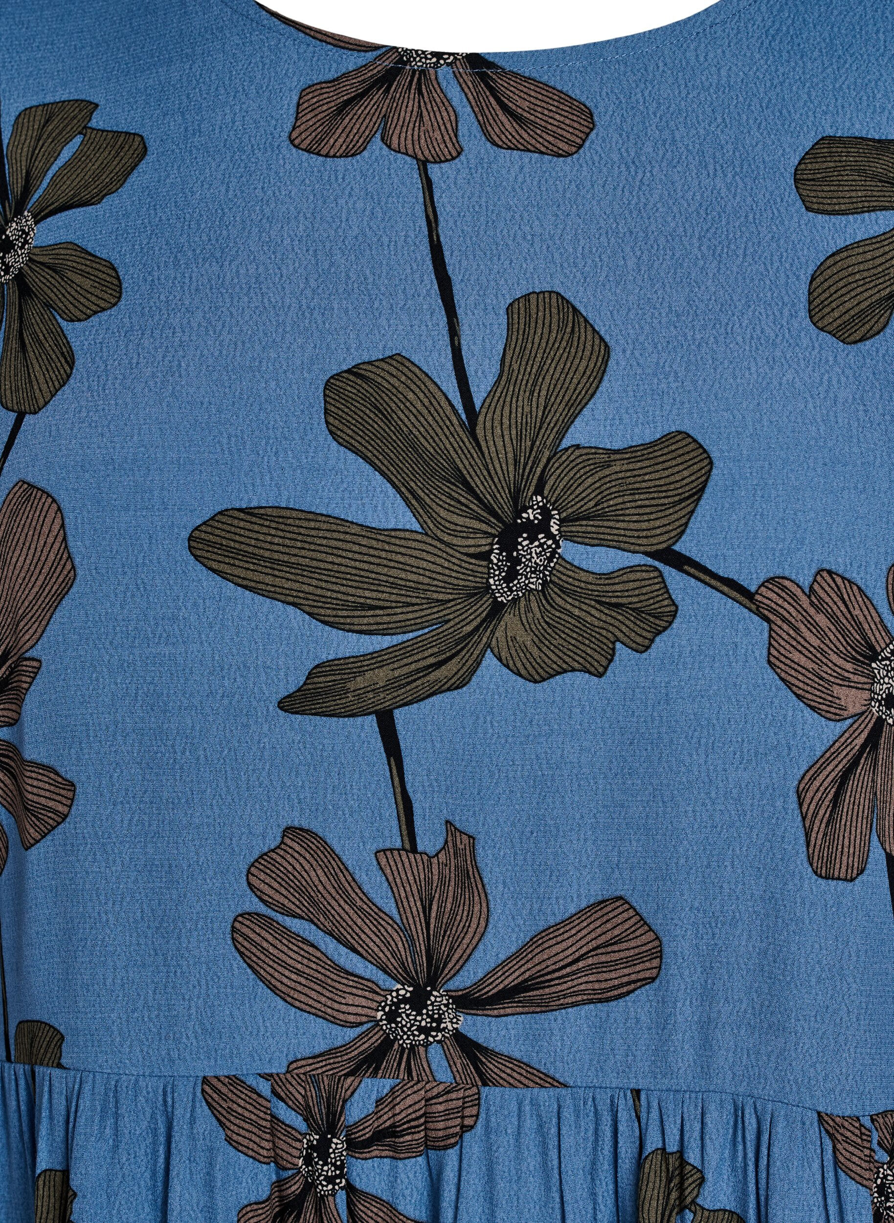 Zizzi Tunika z&nbsp;dlugim rekawem i&nbsp;szwem, Niebieskie, Packshot image number 2