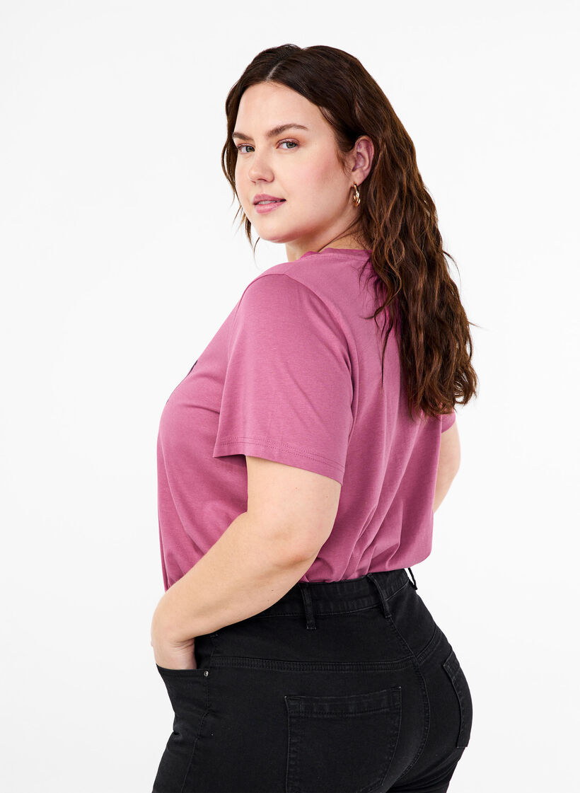 Bawelniana koszulka z motywem tekstowym, Malaga W. ALASKA, Model image number 1