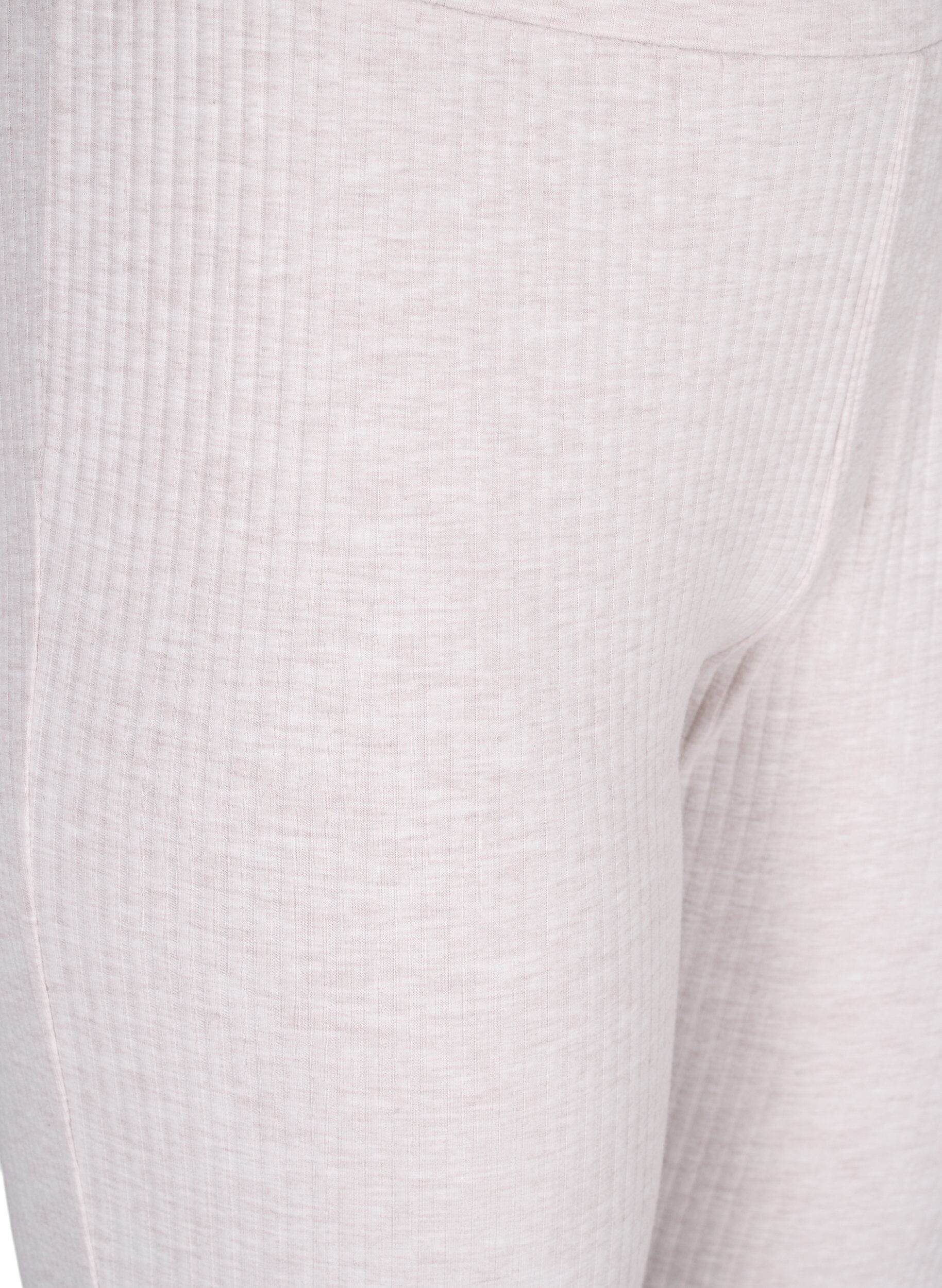 Zizzi Tight-fitting trousers in rib, Natural M&eacute;lange, Packshot image number 2