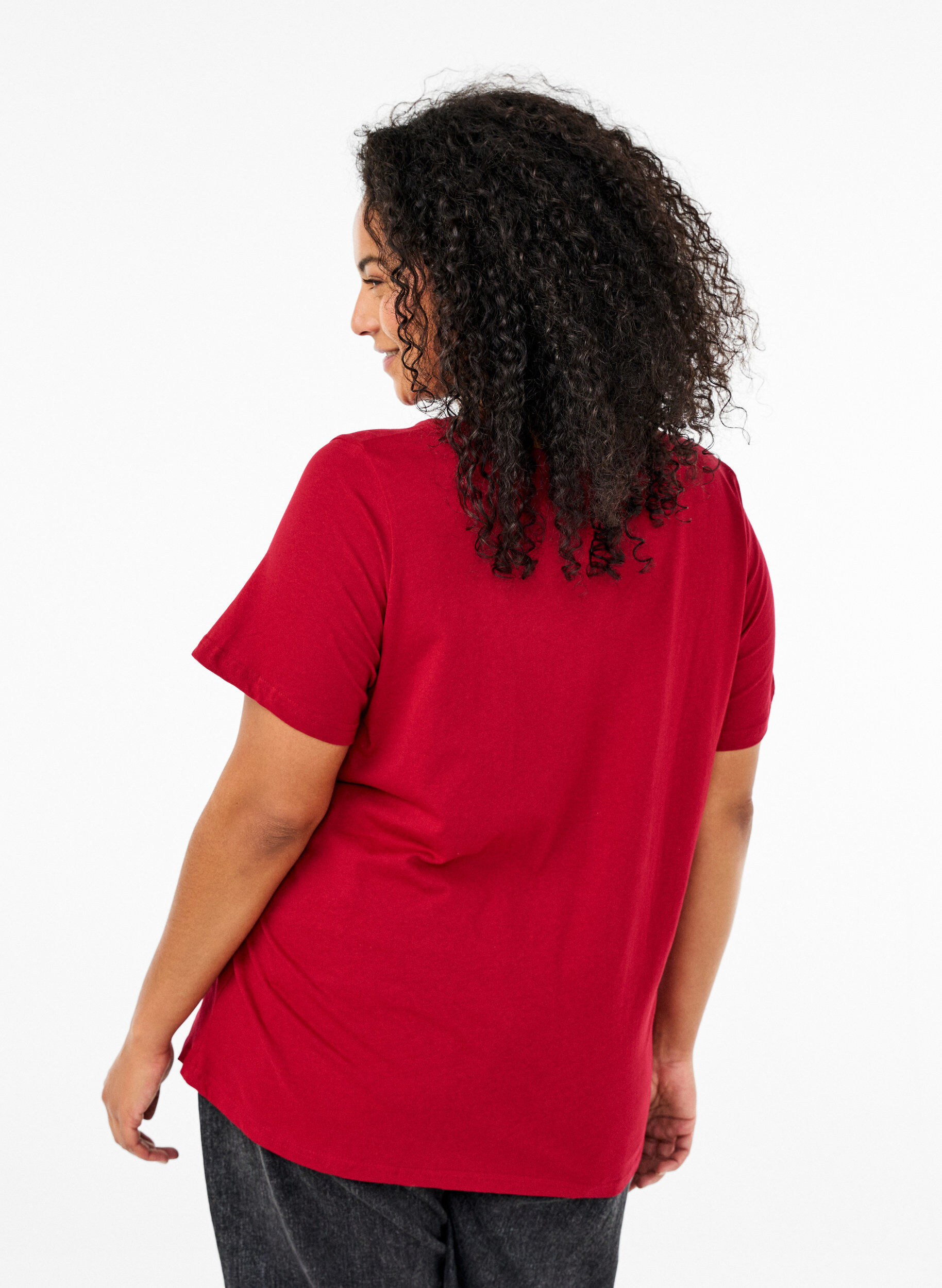 Zizzi Swiateczne koszulki z 100% bawelny, Tango R.w.Candy Cane, Model image number 1