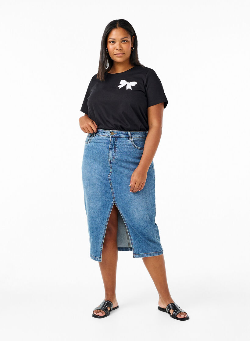 Bawelniana koszulka z muszka, Black W. White, Model image number 2