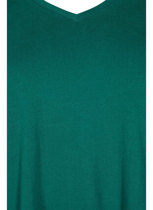 Podstawowa, gladka bawelniana koszulka, Evergreen, Packshot image number 2