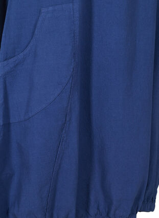 Bawelniana sukienka z krótkim rekawem, Twilight Blue, Packshot image number 3