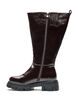 Dlugie buty o lekko popekanej strukturze, Brązowy, Packshot image number 2