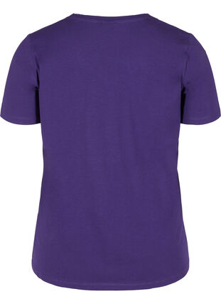 Koszulka typu basic z dekoltem w serek, Parachute Purple, Packshot image number 1