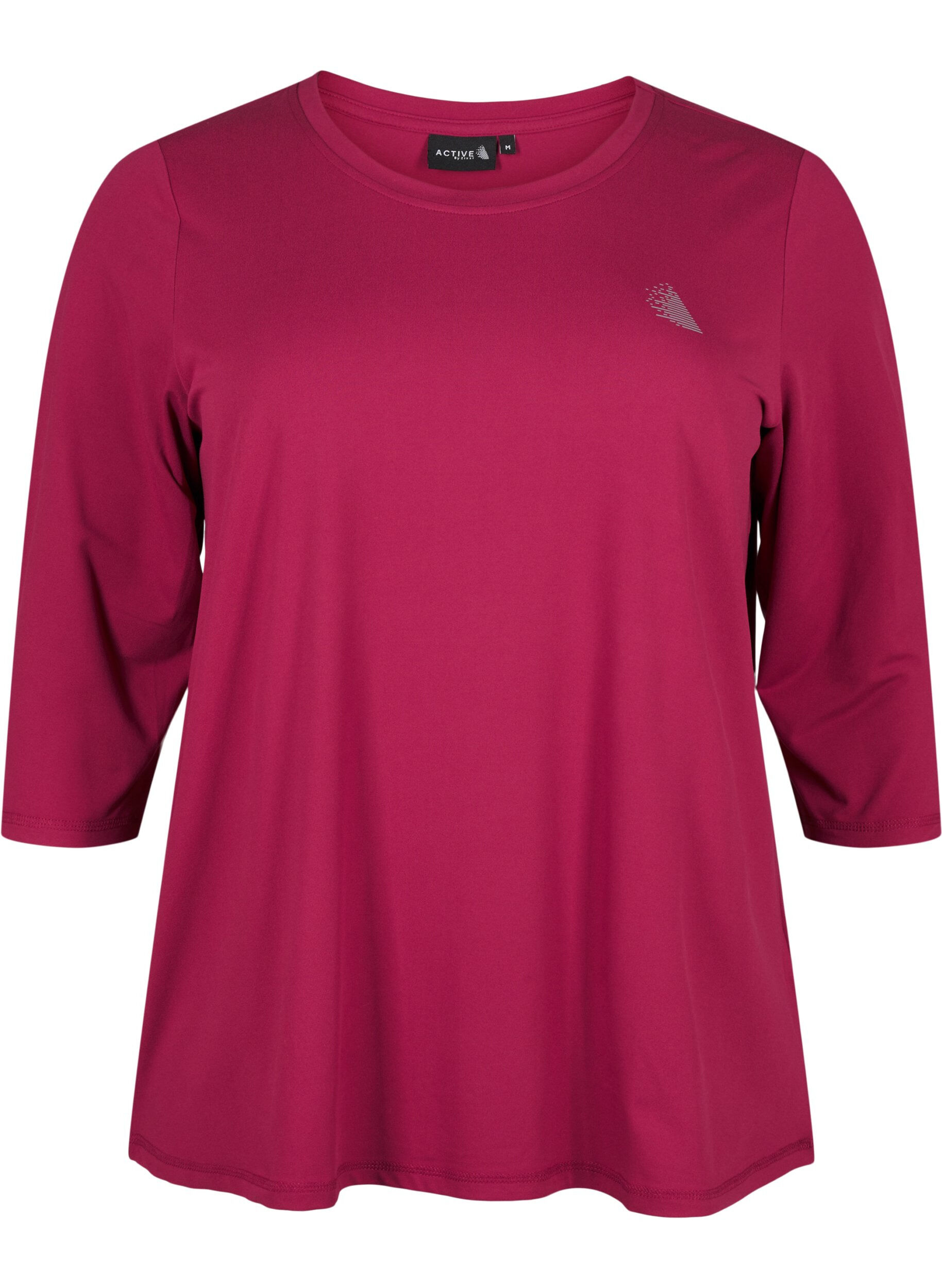 Zizzi Bluzka treningowa z rekawami 3/4, Czerwony, Packshot image number 0