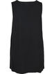 Sleeveless cotton tunic with buttons, Black, Packshot image number 1