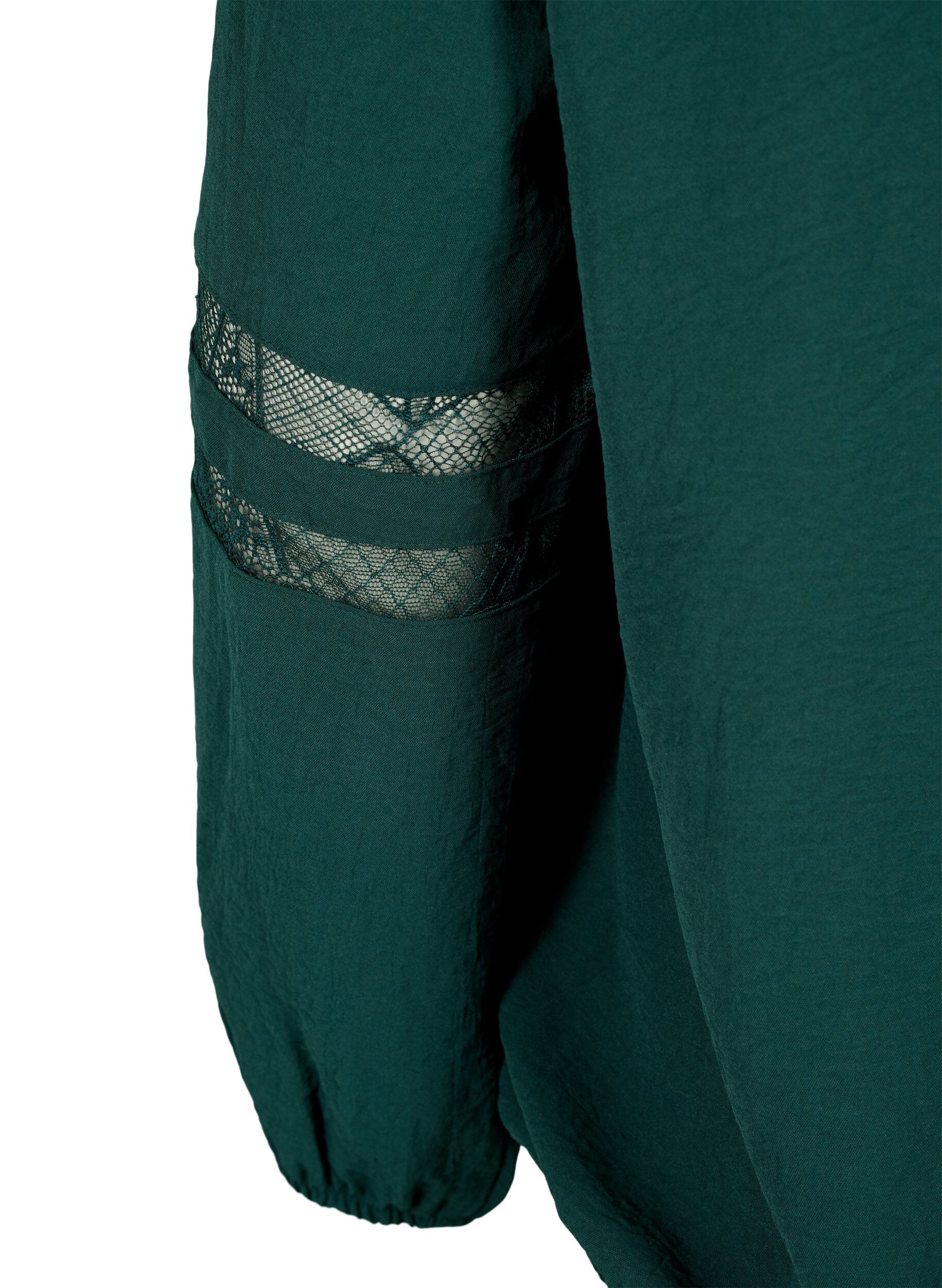 Zizzi Bluzka z dlugim rekawem i koronka, Scarab, Packshot image number 3