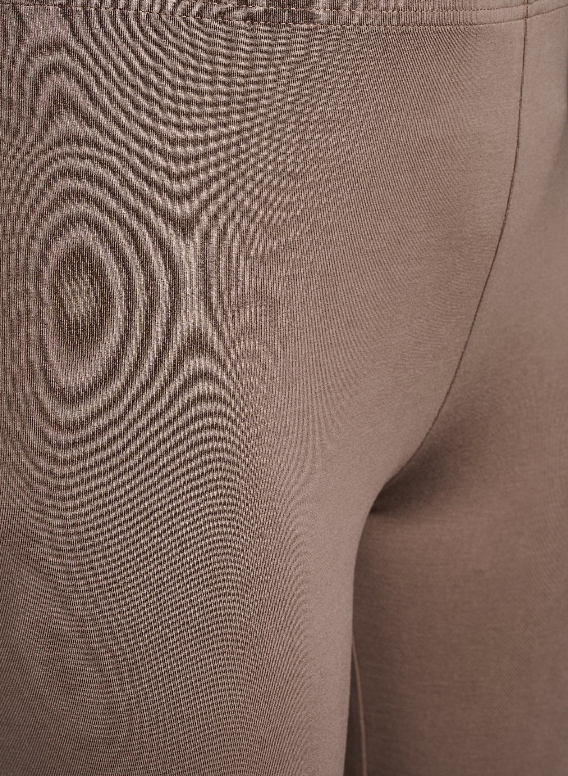 Zizzi Legginsy basic z wiskozy, Brązowy, Packshot image number 2