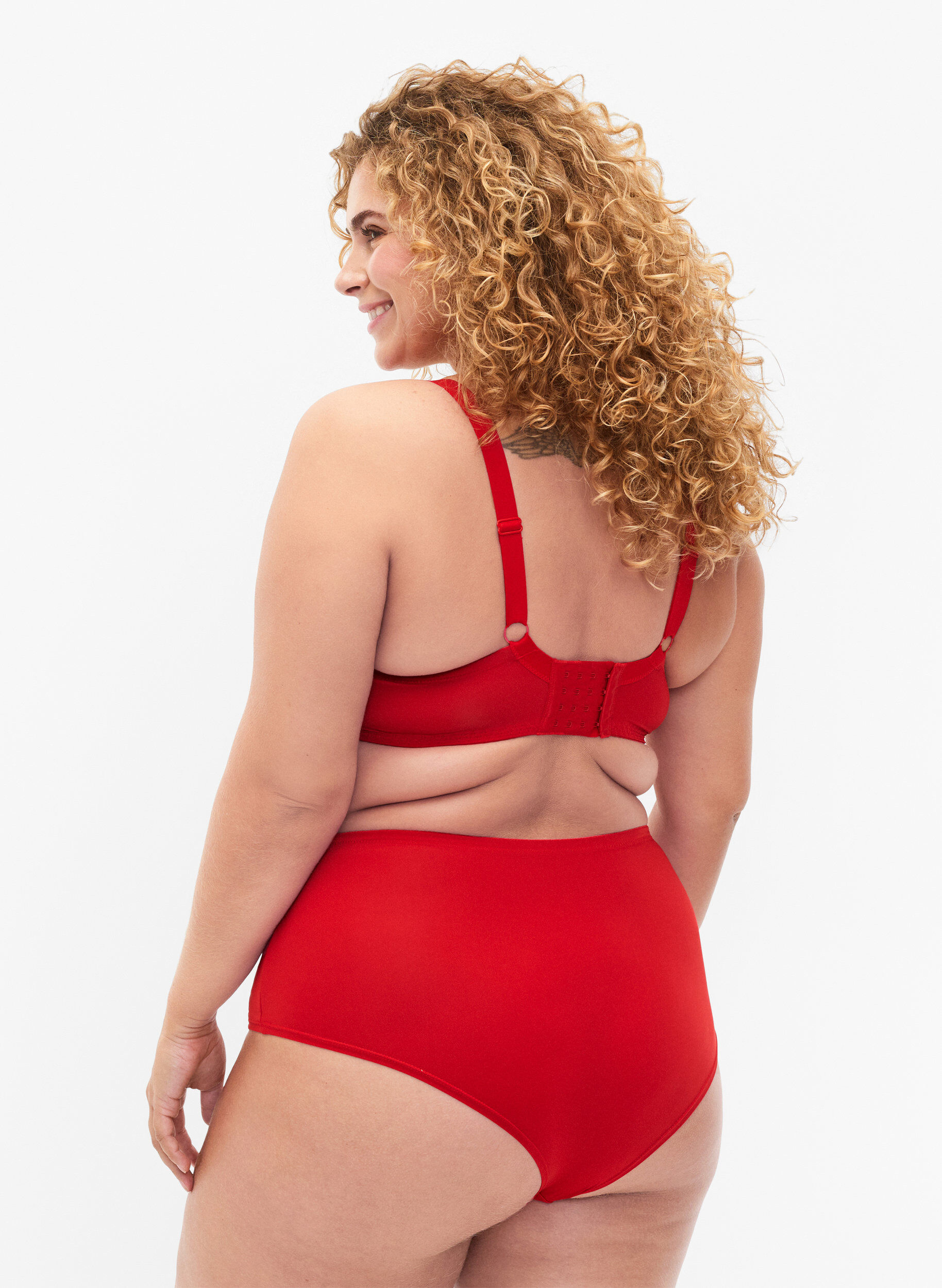 Zizzi Koronkowe biodr&oacute;wki z regularna talia, Salsa, Model image number 1