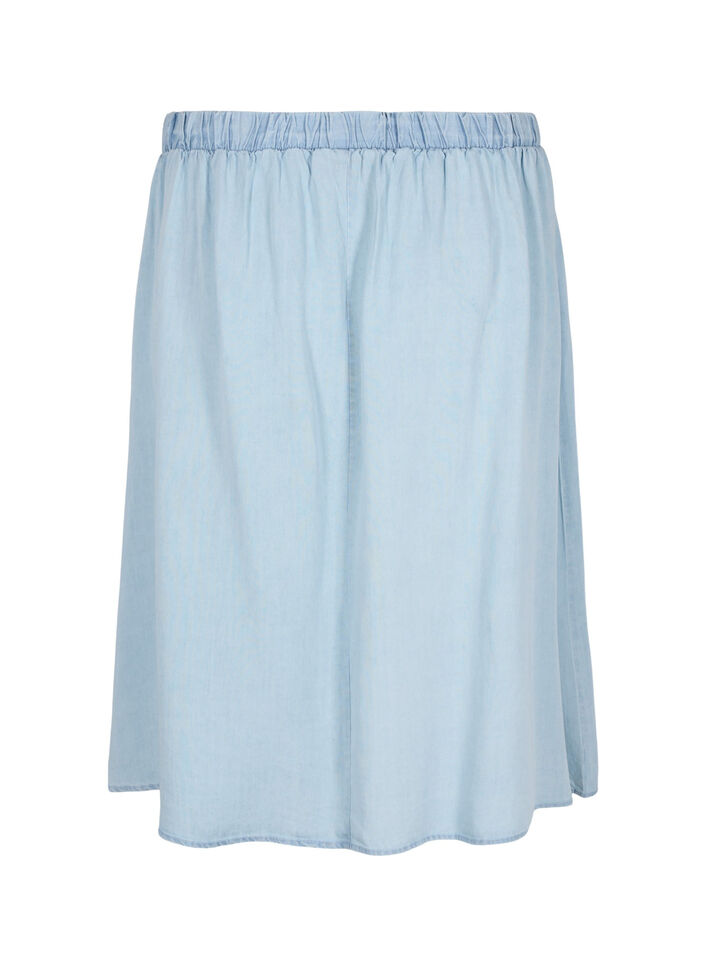 	 Loose skirt with buttons, Light Blue, Packshot image number 1